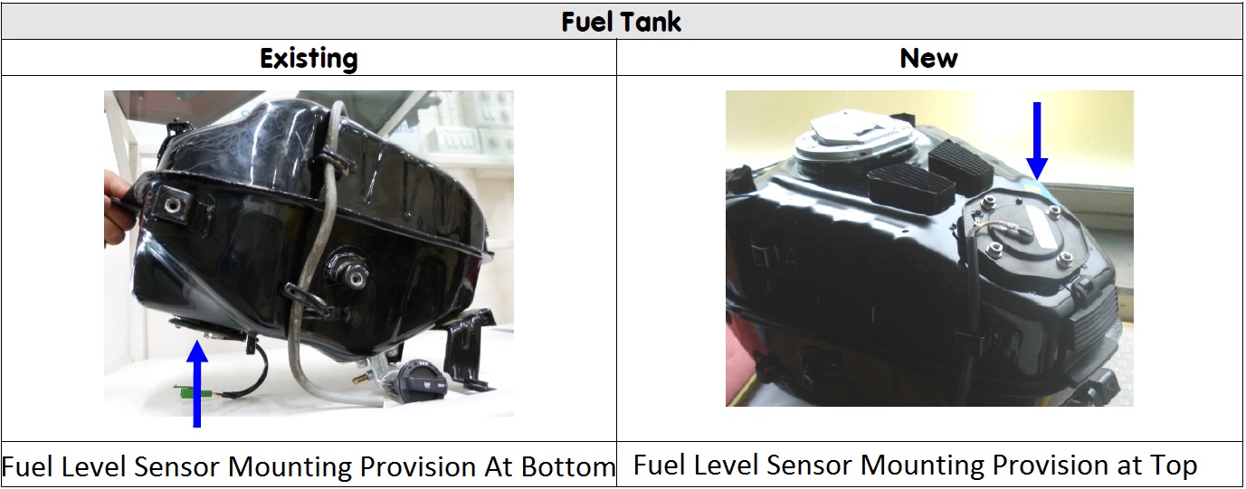 bajaj pulsar fuel tank price