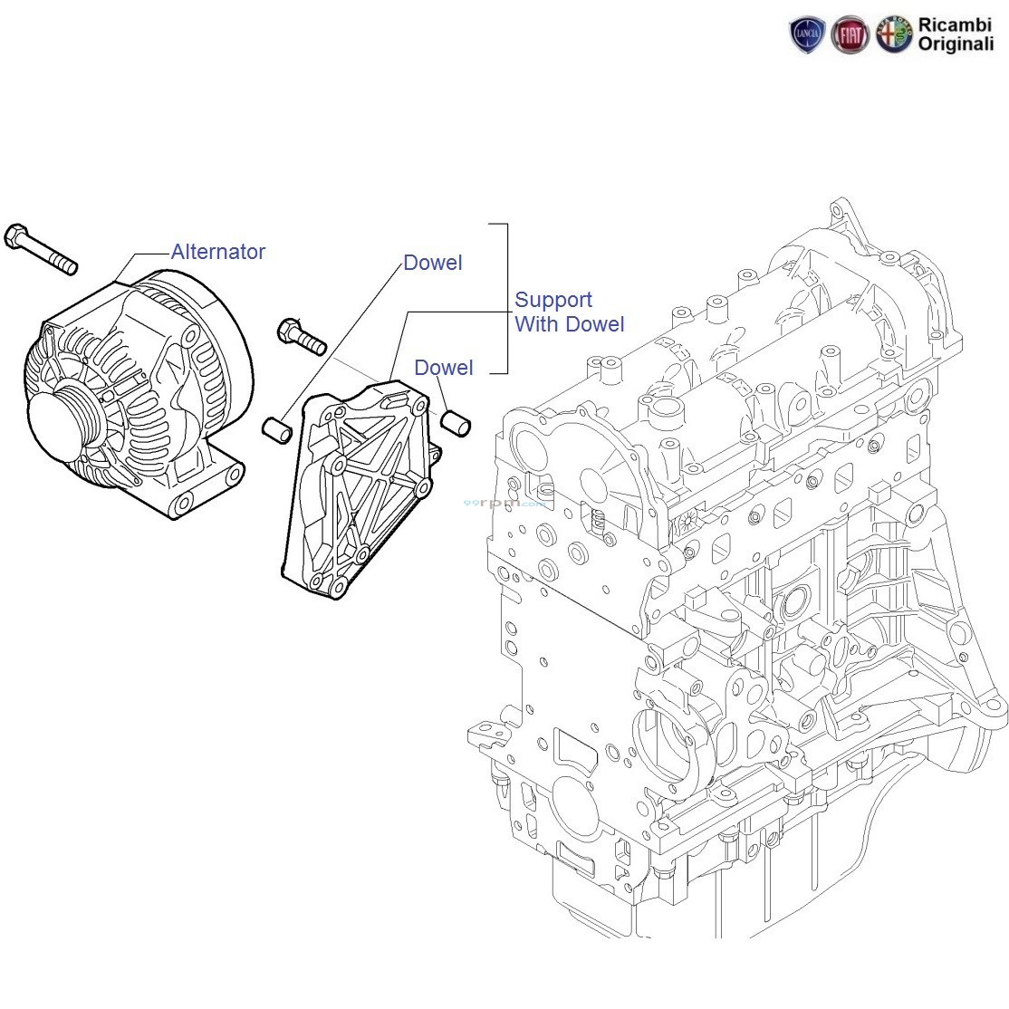 fiat linea alternator price