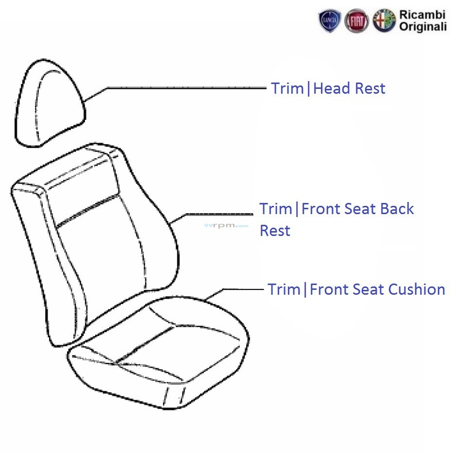 FIAT Linea 1.4 TJet : Front Seat Trim