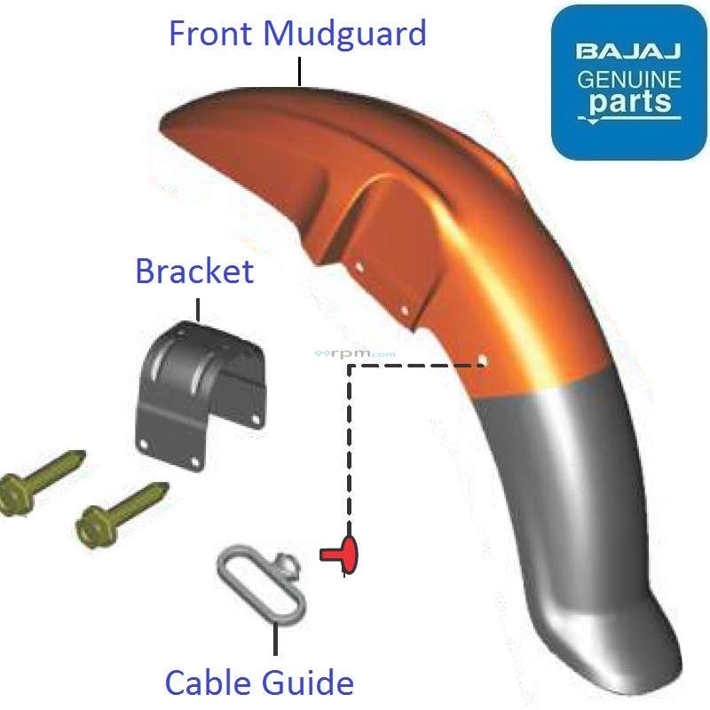 Platina 110 HGear (BS6, 202021) Front Mudguard