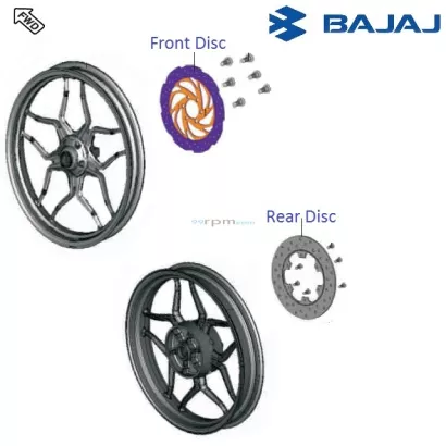 pulsar rs 200 front disc plate price