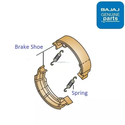 Bajaj V15: Rear Brake Shoe
