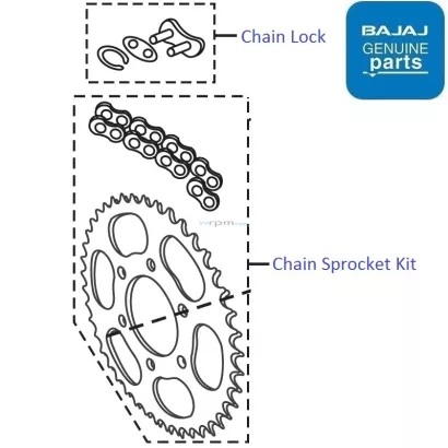 Bajaj Pulsar 220 DTS-Fi: Chain Sprocket Kit