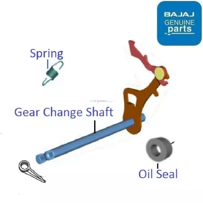 Bajaj CT 125X (2022-23): Gear Change Shaft
