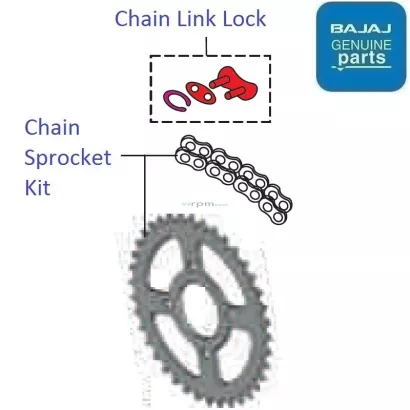 bajaj discover 125 chain sprocket price