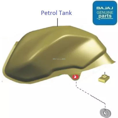 bajaj discover 125 fuel tank price