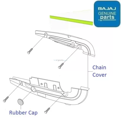 bajaj discover 100cc chain cover price