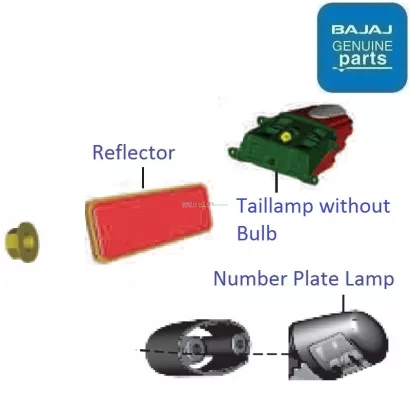 bajaj pulsar 150 back light price