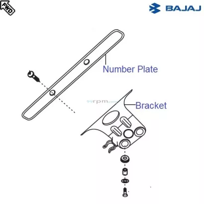 bajaj pulsar 150 foot bracket price