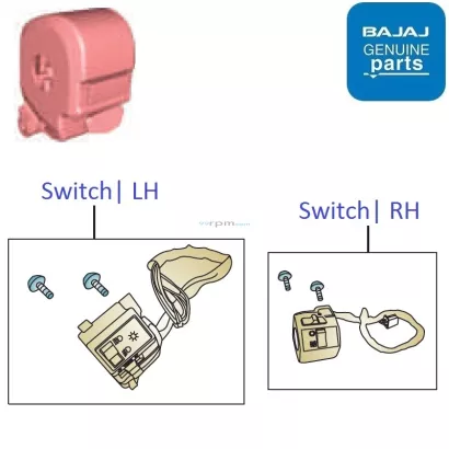 bajaj v12 lock set price