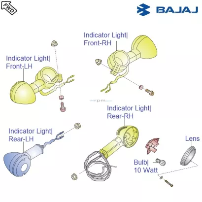 bajaj avenger front indicator