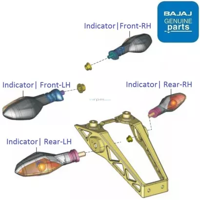 pulsar 150 side indicator price