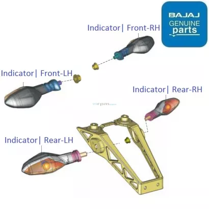 bajaj pulsar 200 ns indicator price