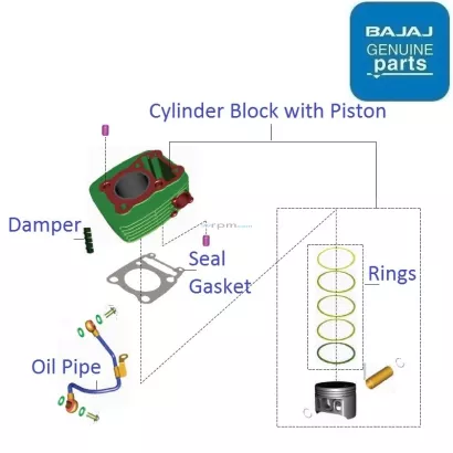 pulsar 150 cylinder price