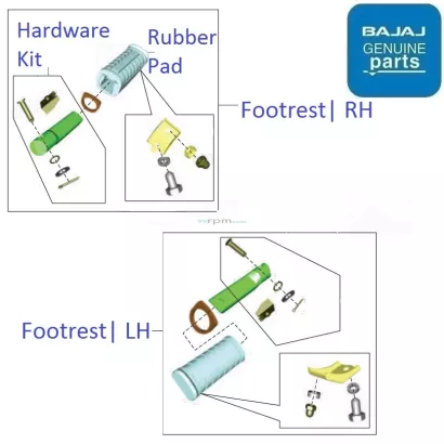 pulsar 150 footrest kit price