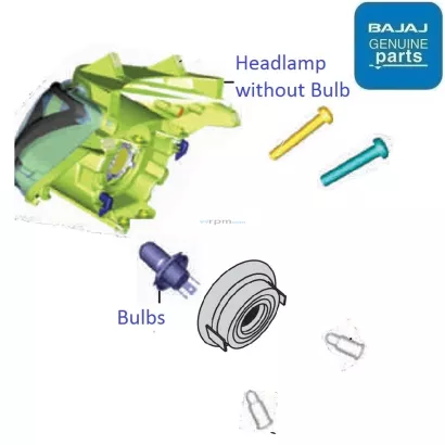 bajaj pulsar 150 headlight bulb price