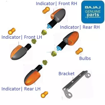 pulsar 220 side indicator price