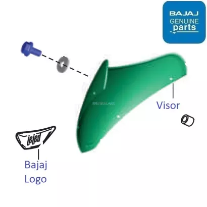 pulsar 180 front visor price