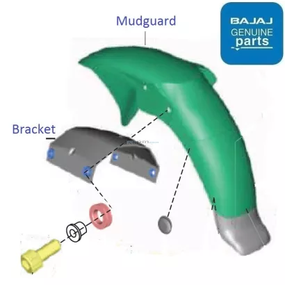 pulsar 180 mudguard price