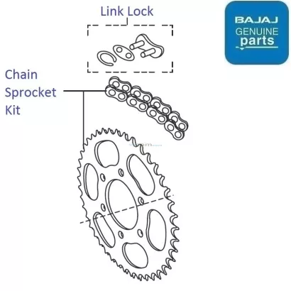 bajaj pulsar 180 chain sprocket price