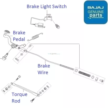 pulsar 180 brake light price