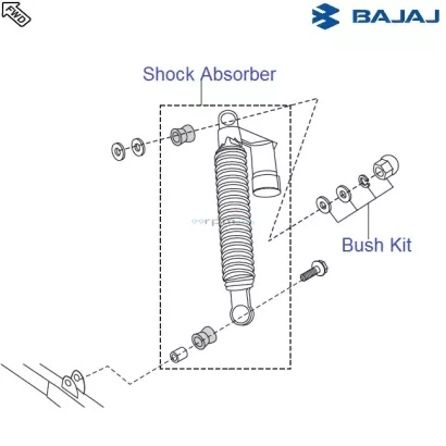 pulsar 220 rear shock absorber price