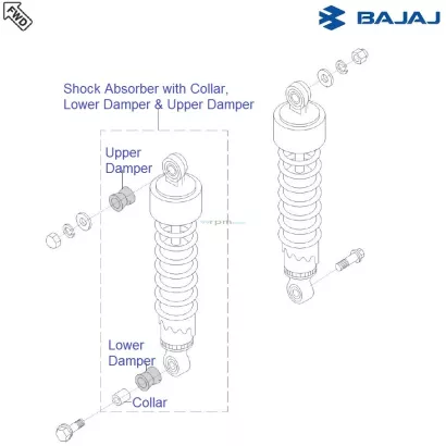 bajaj pulsar 180 rear shock absorber price