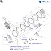 pulsar 180 clutch plate assembly price