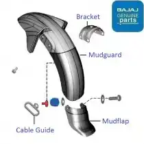 pulsar 150 mudguard rear