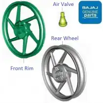 bajaj pulsar 150 front alloy wheel price