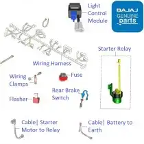 bajaj pulsar wiring kit price